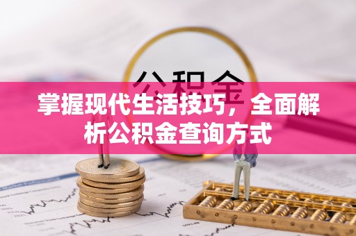 梅县掌握现代生活技巧，全面解析公积金查询方式