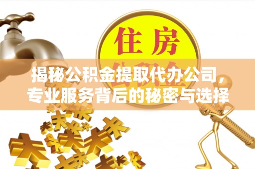 梅县揭秘公积金提取代办公司，专业服务背后的秘密与选择指南