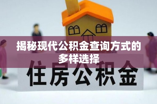 梅县揭秘现代公积金查询方式的多样选择