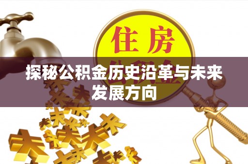 梅县探秘公积金历史沿革与未来发展方向