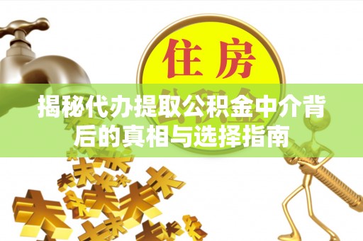 梅县揭秘代办提取公积金中介背后的真相与选择指南